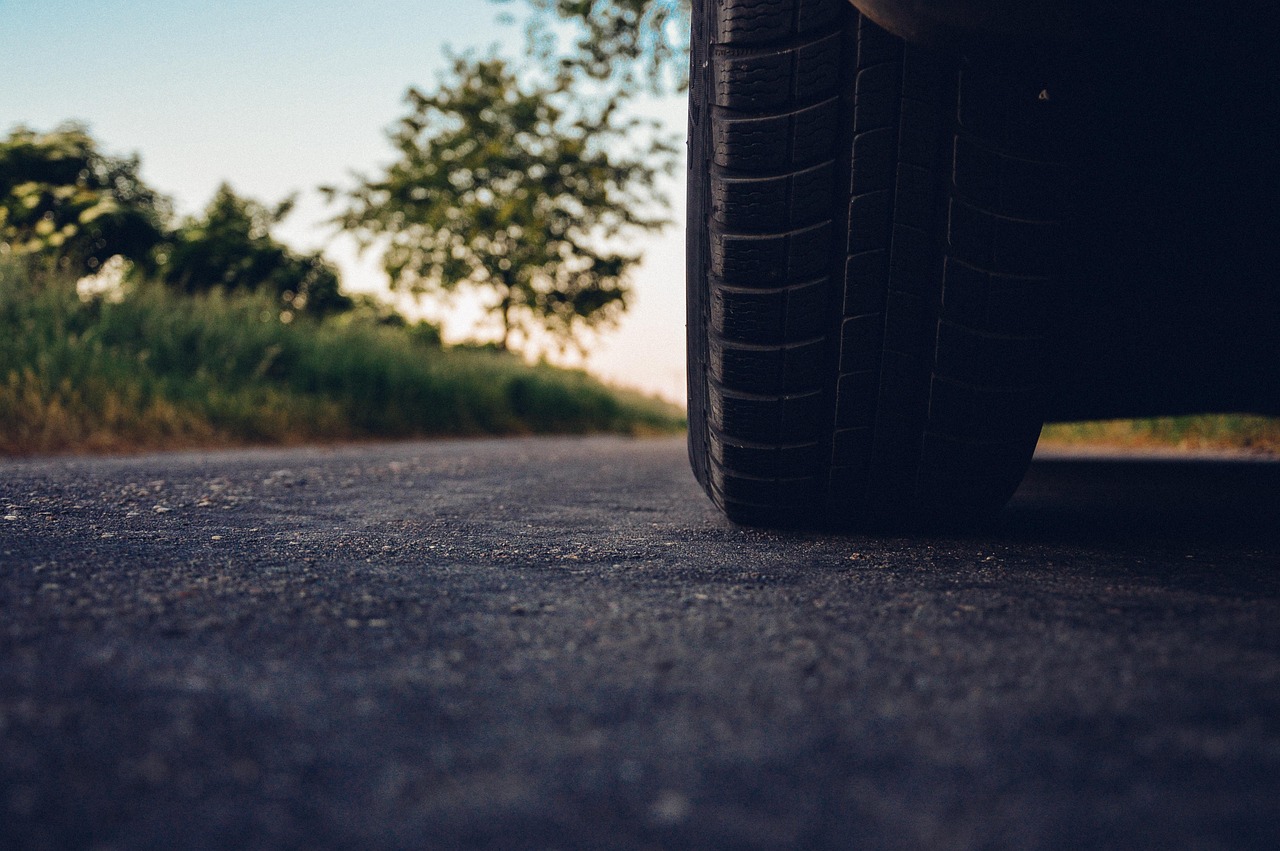 Twee kinderen op de achterbank van een auto tijdens een vakantiereis in de zomer
